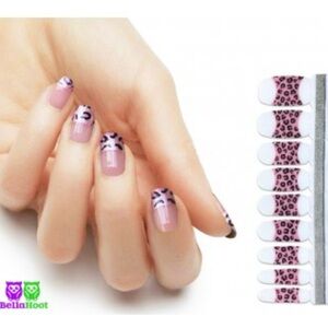 Pink Leopard Nail Wraps